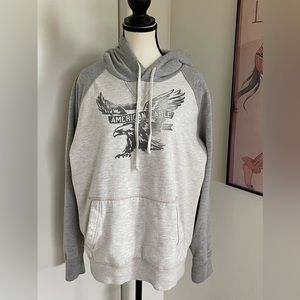 American Eagle Outfitters Athletic Fit Large Pullover Hoodie EUC Gray